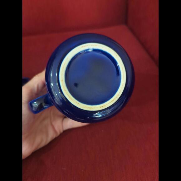 Cobalt blue vintage butter dish and creamer - Picture 6 of 7